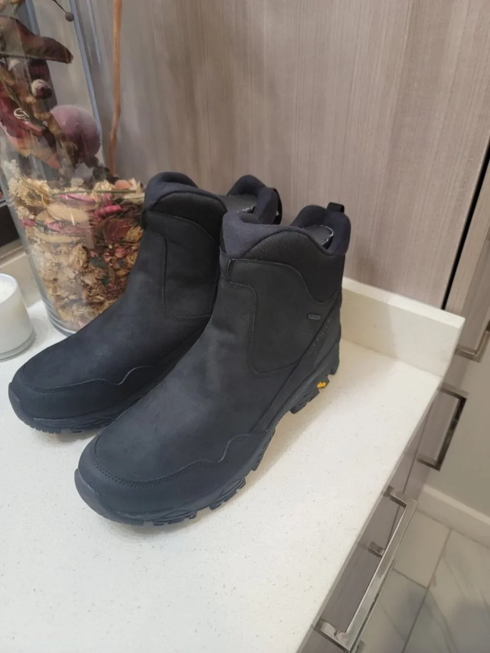 Merrell Coldpack 3 Thermo Tall Zip J037199 Men's 15 Black Winter Boots New NWT